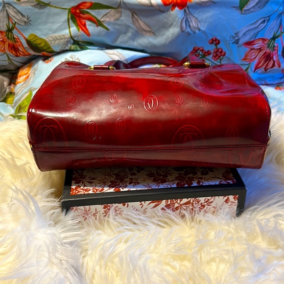 Cartier Paris France Timeless & Opulent Leather Handbag Vintage - Picture 4 of 5